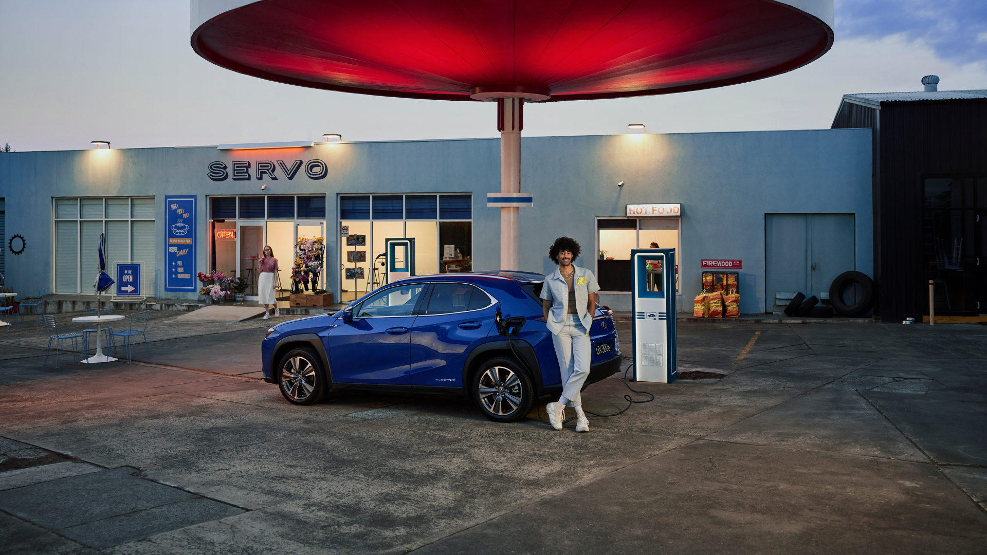 UX 300e sits charging
